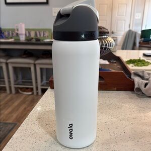 Owala White and Gray Water Bottle
